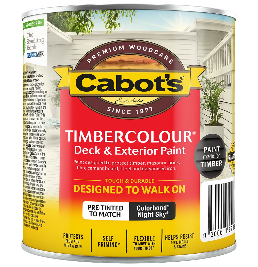 Cabot's 500ml Colorbond® Night Sky® Timbercolour® Deck & Exterior Paint