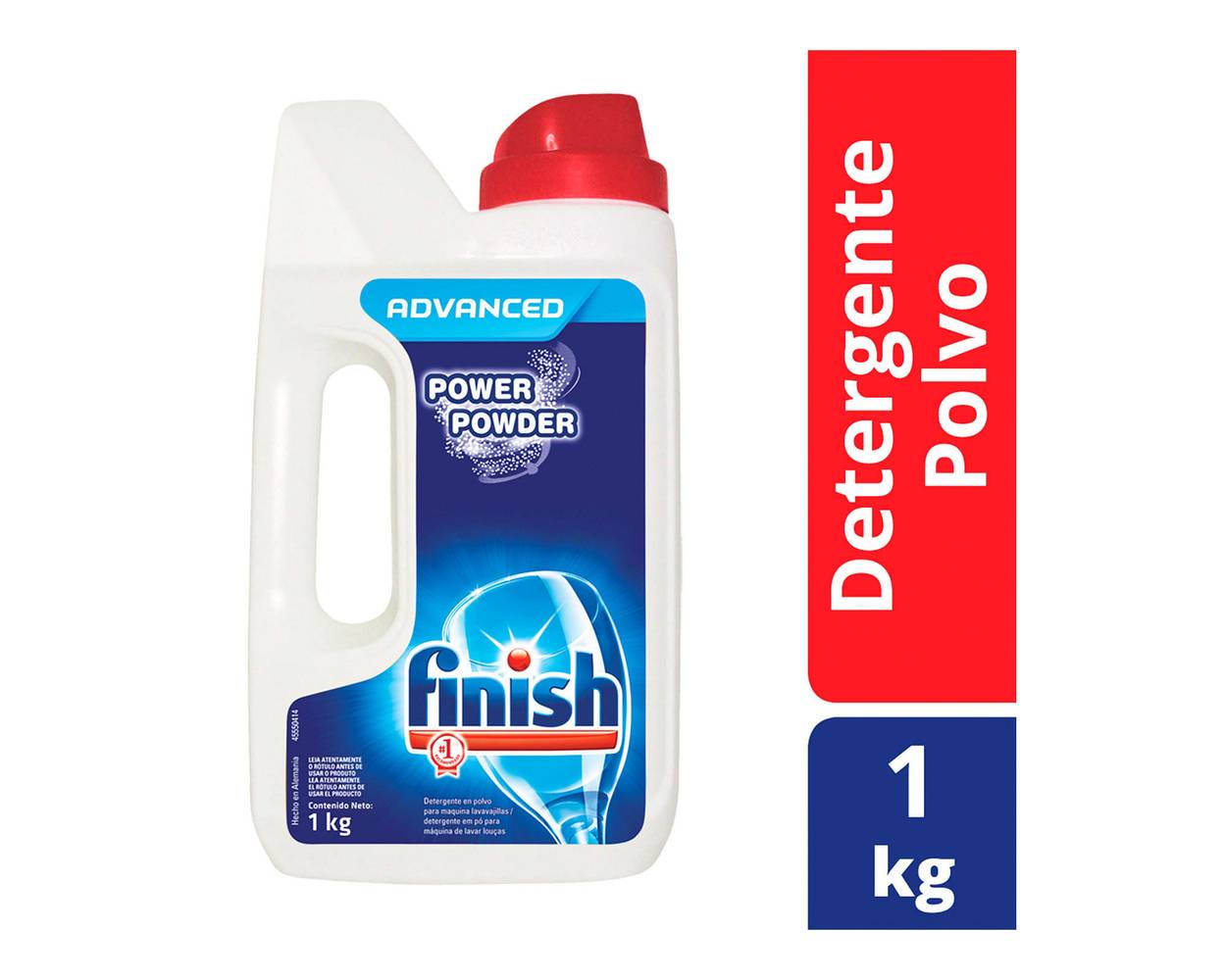 Finish detergente en polvo para lavavajilla (botella 1 kg)