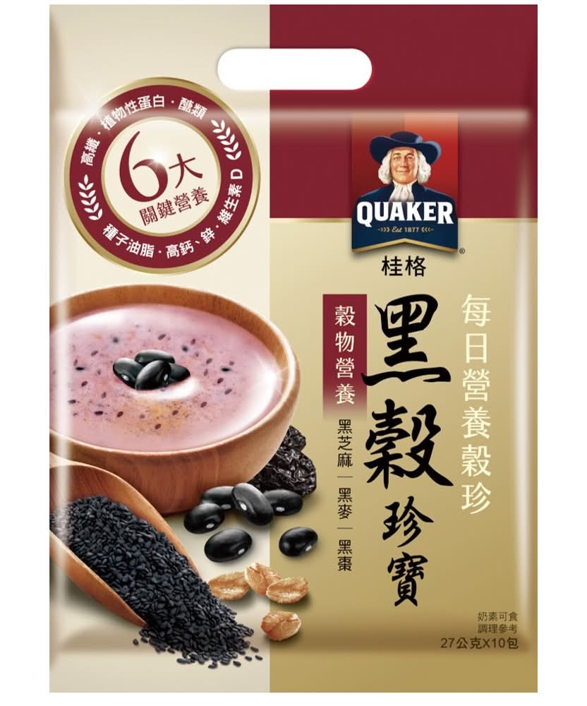 桂格每日營養穀珍-黑穀珍寶27gx10 <270g克 x 1 x 1Bag包>