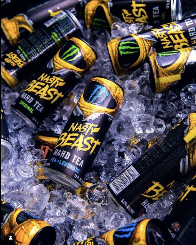 Monster Energy Nasty Beast Hard Tea, Original (24 fl oz) | Postmates