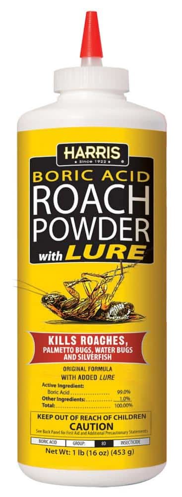 Harris 16 Oz. Roach Killer Powder 99% Boric Acid With Lure