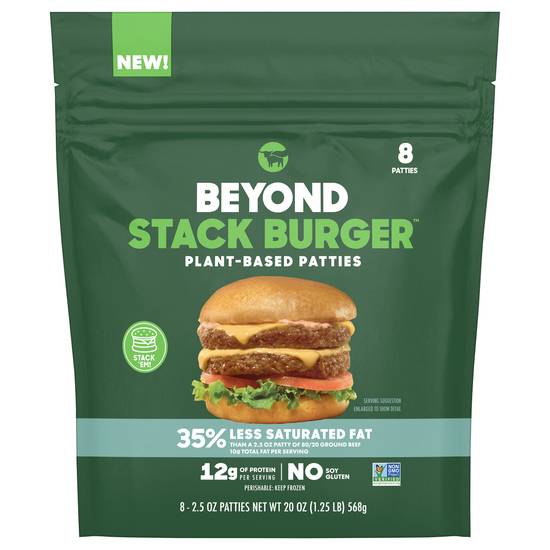 Beyond Meat Stack Burger Plant-Based Patties (8 ct)
