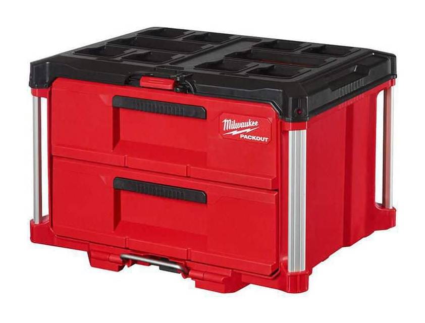 Milwaukee Packout 2-drawer Tool Box With Metal Reinforced Corners, 22 in