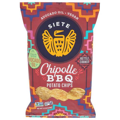 Siete Chipotle BBQ Kettle Cooked Potato Chips