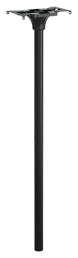 ReliaBilt Mailbox Post Black Steel Flat Mount Mailbox Post