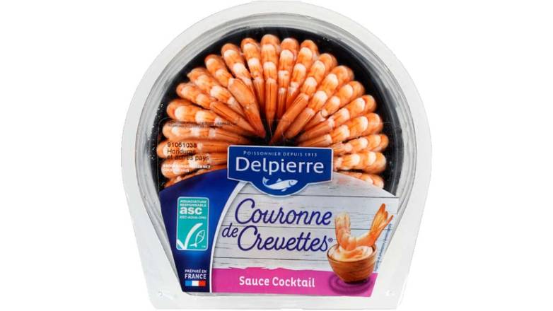 Delpierre Couronne de crevettes + sauce cocktail La barquette de 130 g