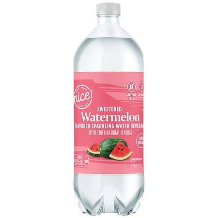 Nice! Sparkling Water Beverage (33.79 fl oz) (watermelon)