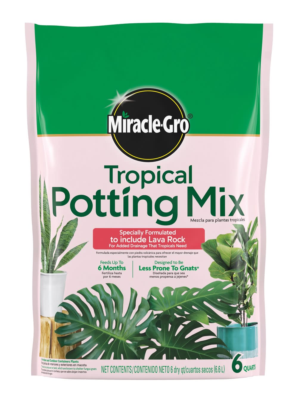 Miracle-Gro 6 Quart(s) Tropical and succulent Potting soil mix
