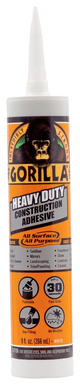 Gorilla All Purpose Construction Adhesive 9 Oz