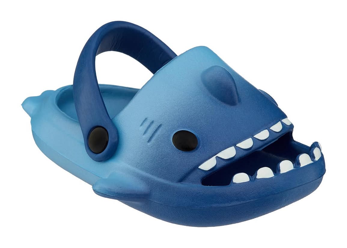 Summer Toddler Boys Shark Sandals, Blue