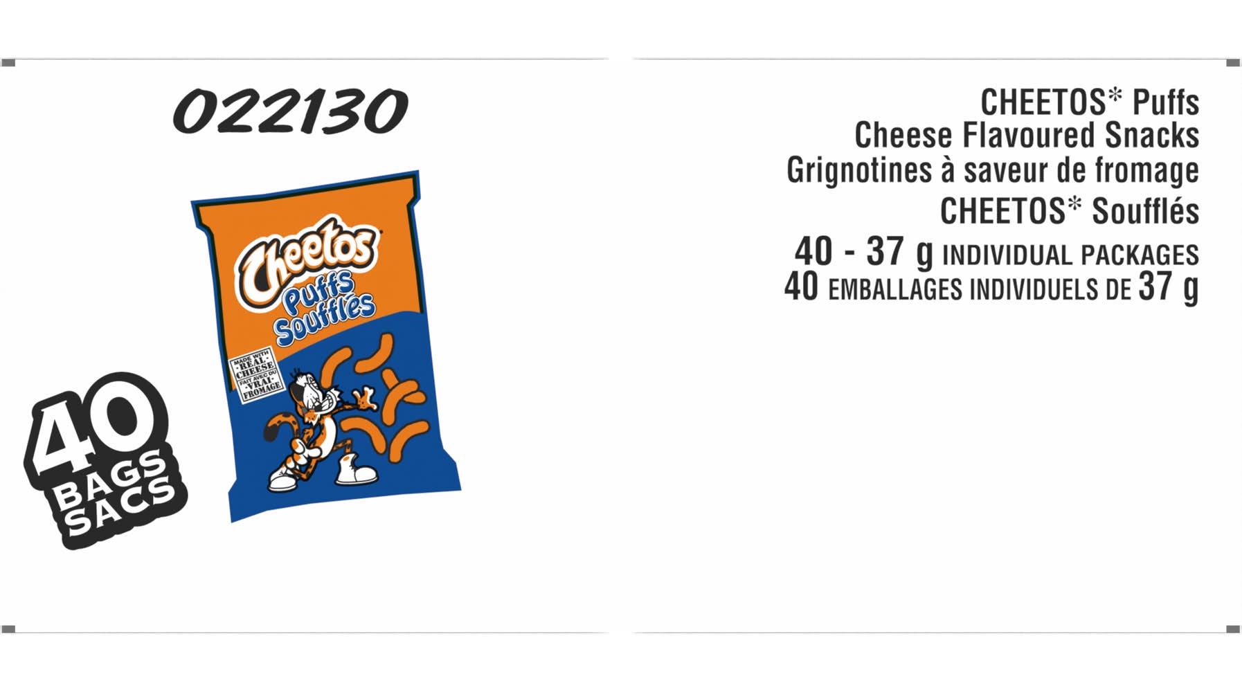 Cheetos Collet Cheetos Soufflés de collation aromatisés - flavored snack puffs ...