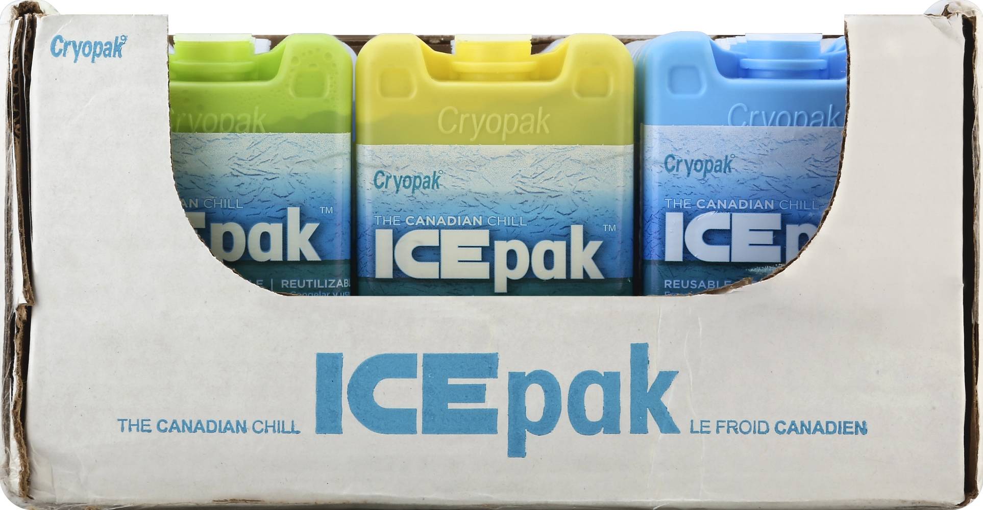 Cryopak Icepak 3" X 5" Hard Shell Reusable Ice pack (4.41 lbs)