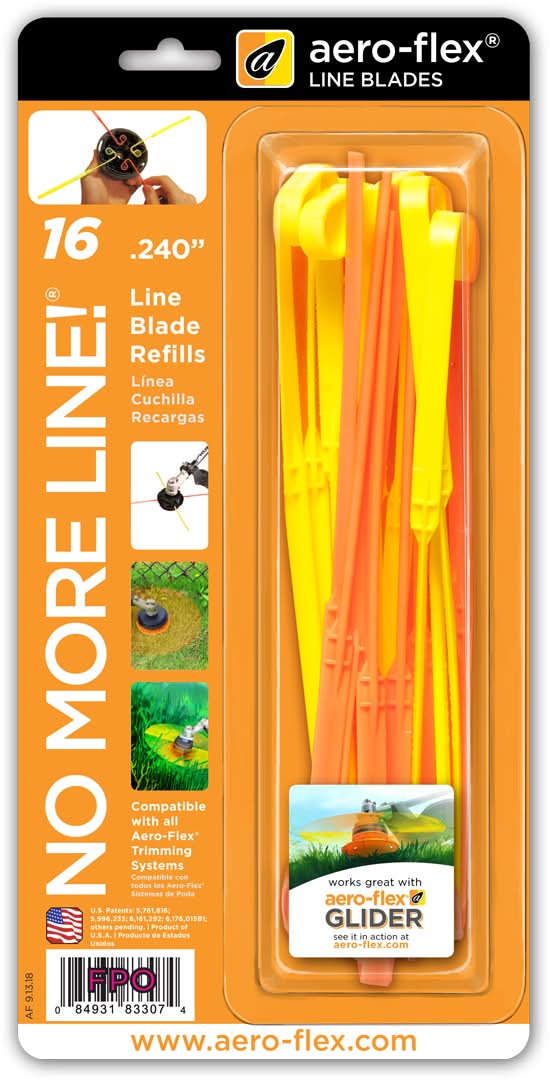 Aero-Flex Aero-Flex 240 Line Blades 16 -Pack 0.240-in x 5-ft Line blades Trimmer Line