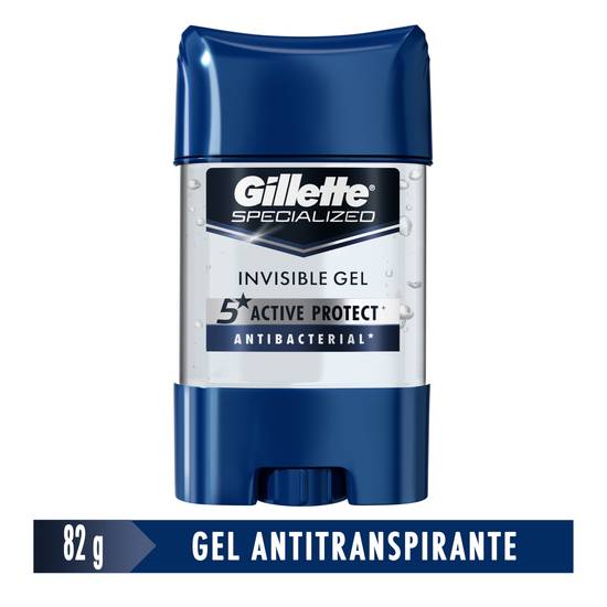 Gillette antitranspirante clear gel (barra 82 g)