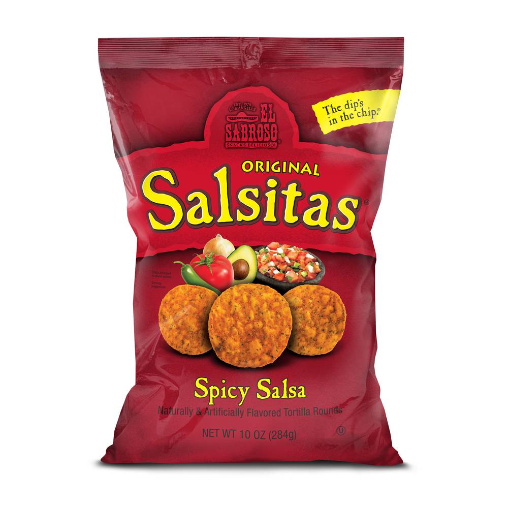 El Sabroso Original Salsitas Spicy Salsa Round Flavored Tortilla Chips (10oz bag)