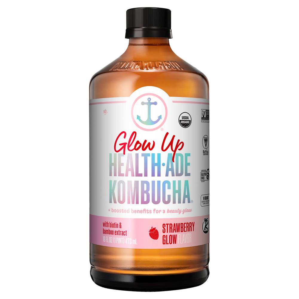 Health-Ade Kombucha, Strawberry Glow (16 fl oz)