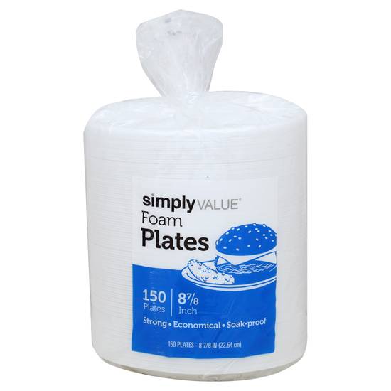 Simply Value 8.8" Foam Plates