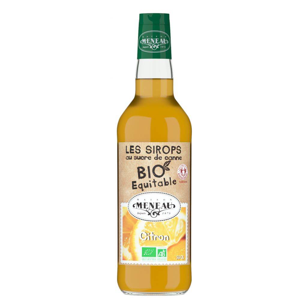 Meneau - Sirop de citron au sucre de canne bio