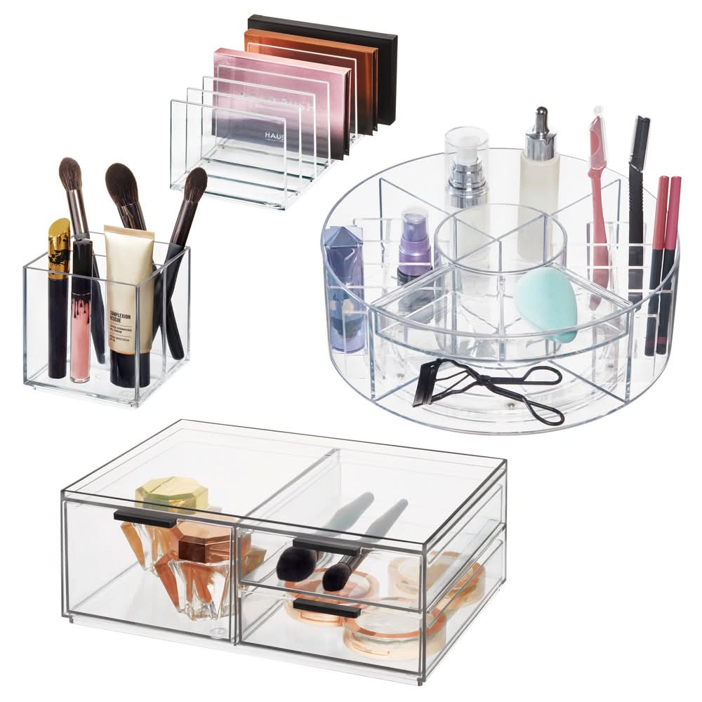 Idesign - Ensemble D'Organiseurs Pour Cosmétiques, 4 Pièces / Idesign Cosmetic Organizer Set, 4-Piece