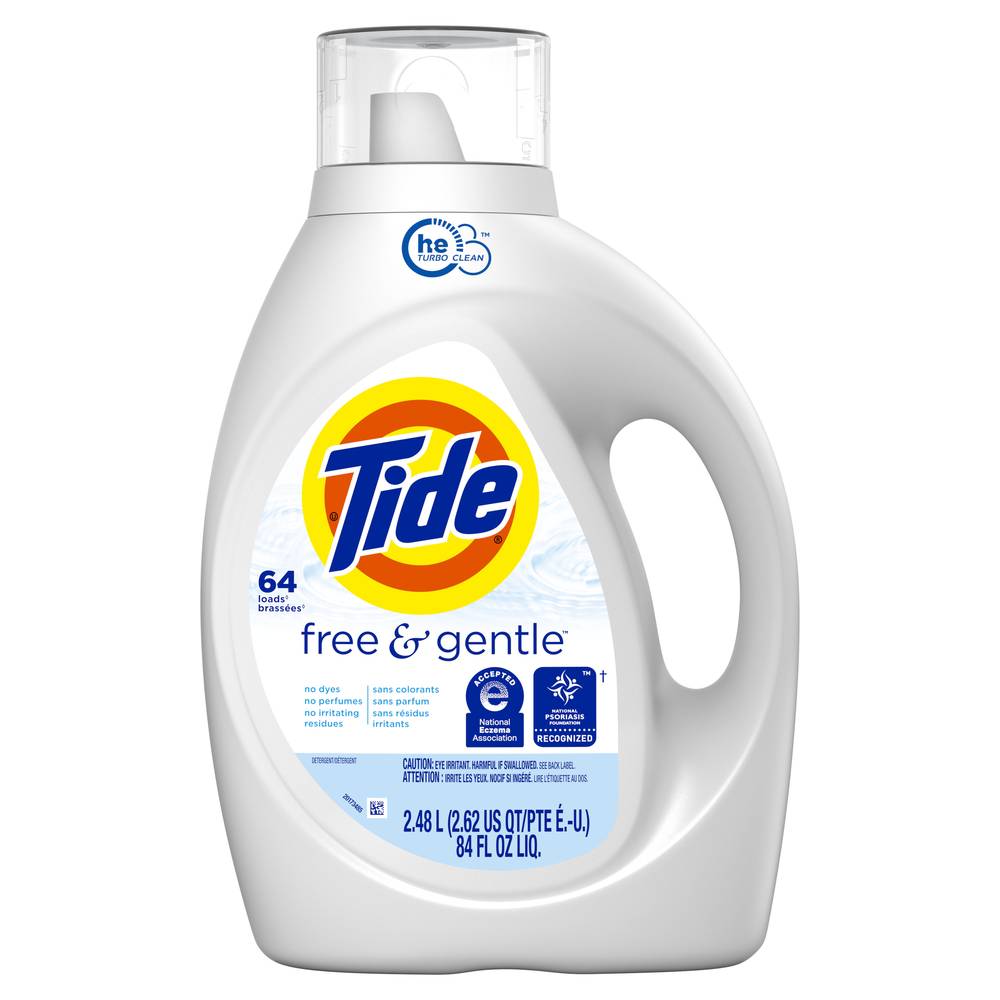 Tide Free and Gentle 64 Loads Liquid Laundry Detergent