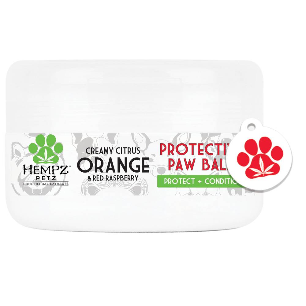 Hempz® Petz Protective Paw Balm - Creamy Citrus Orange & Red Raspberry (Size: 2 Oz)