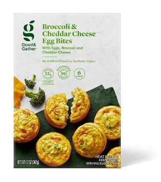 Good & Gather Frozen Broccoli & Cheddar Egg Bites (12 oz, 6 ct)