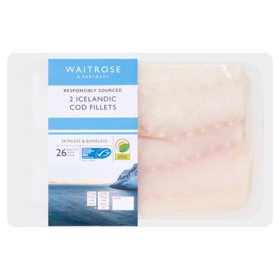 Waitrose Icelandic Cod Fillets (2 ct)