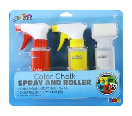 Chalkfiti Color Chalk Spray And Roller Set Blue