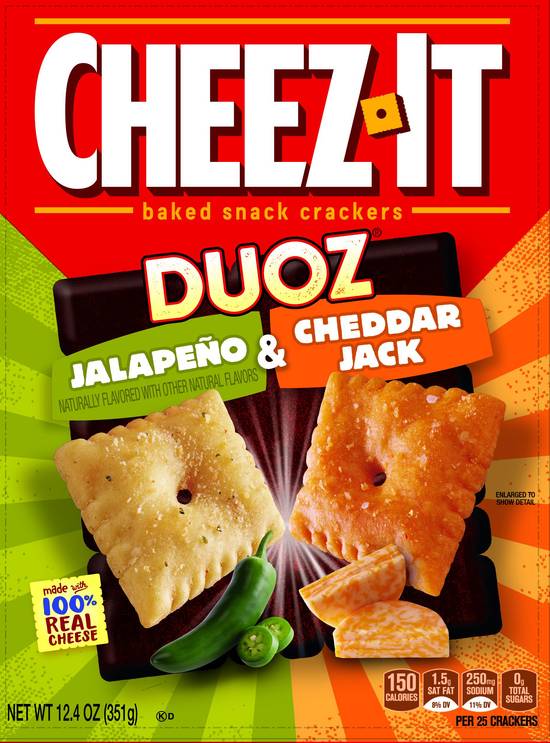 Cheez-It Douz Jalapeno & Cheddar Jack Baked Snack Crackers