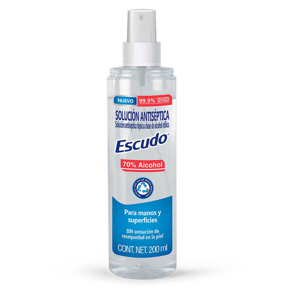 Escudo alcohol antibacterial (spray 200 ml)