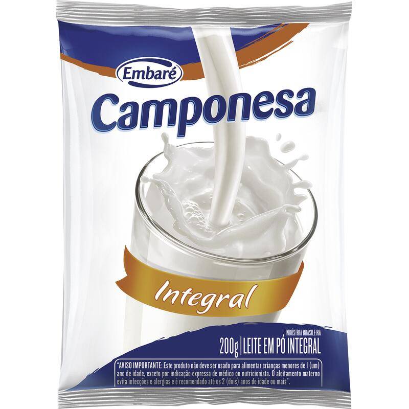 Camponesa leite em pó integral (200g)