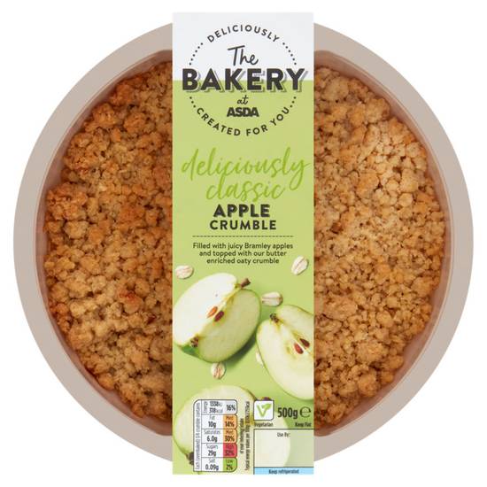 Asda The Bakery Deliciously Classic Apple Crumble 500g