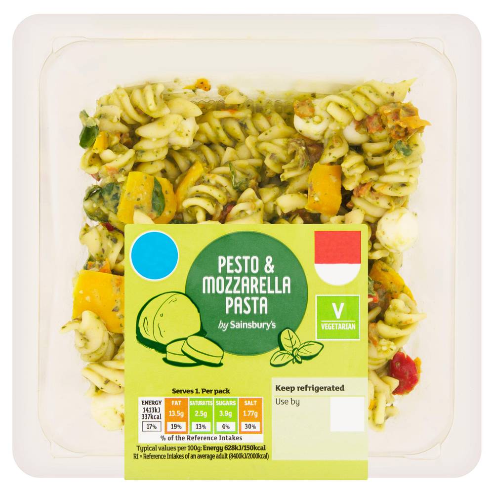 Sainsbury's Pesto & Mozzarella Pasta (225g)
