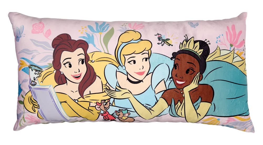 Licensed Childrens Character Body Pillow, Princesses