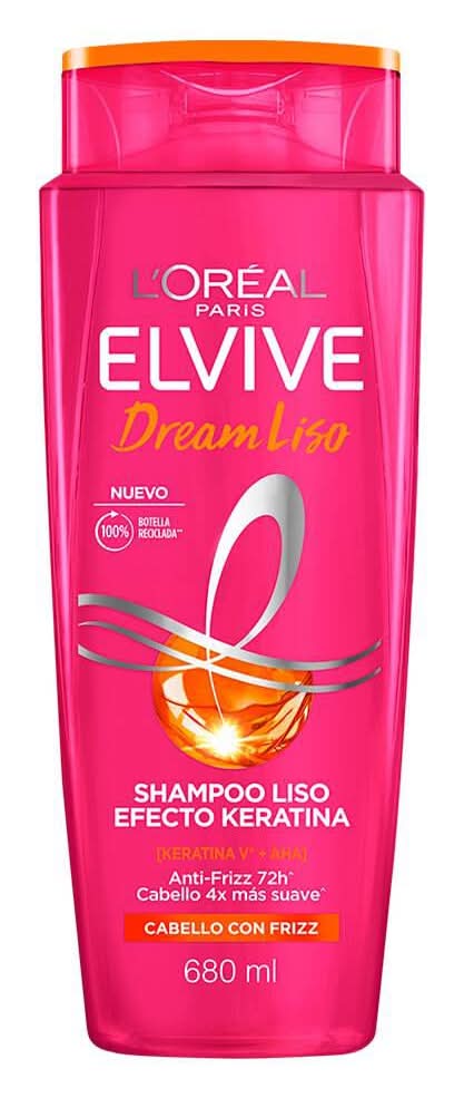 Elvive · Dream liso champú liso efecto keratina para cabello con frizz (680 ml)