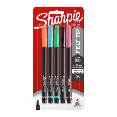 Sharpie Felt Tip Marker Pens, 0.4mm, Assorted