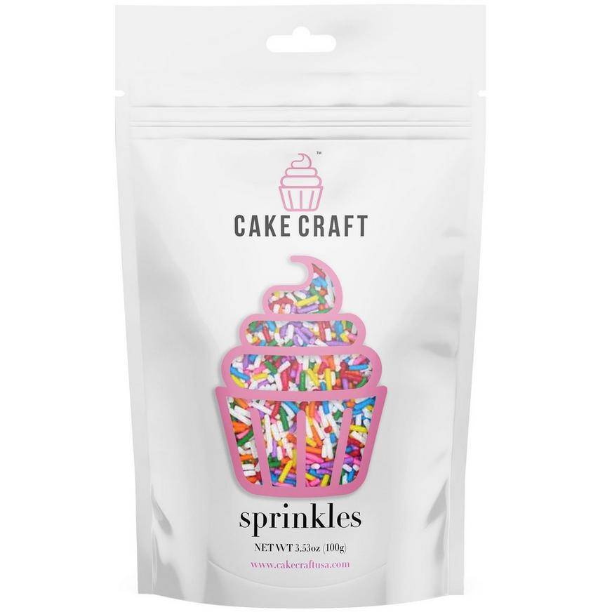 Cake Craft Rainbow Jimmie Sprinkles, 3.53oz