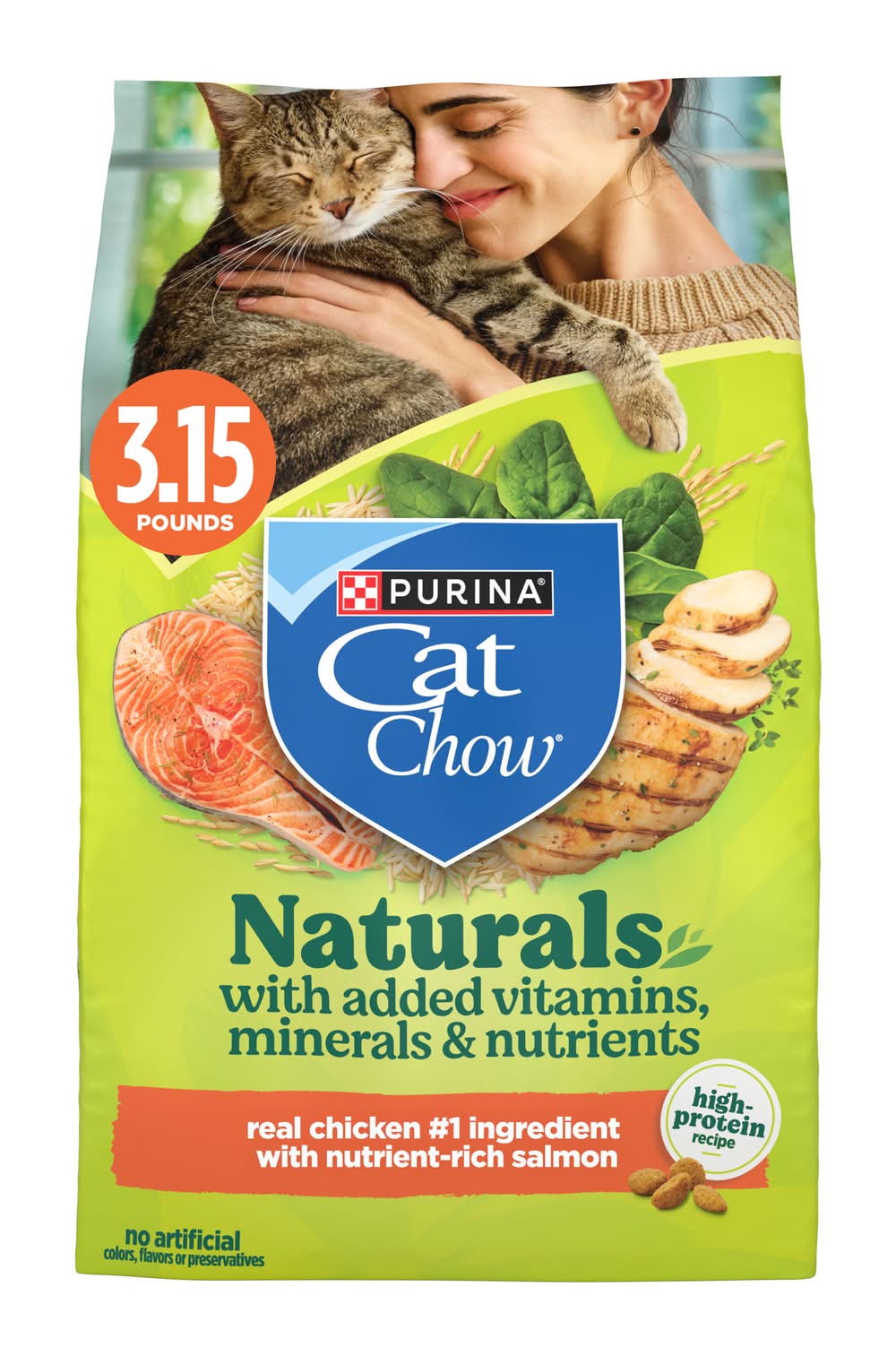Purina Cat Chow Naturals Dry Cat Food (3.15 lbs)