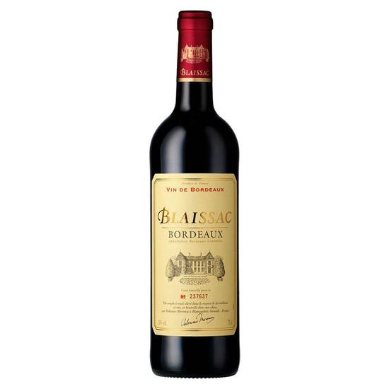 Vin bordeaux rouge Blaissac 75cl