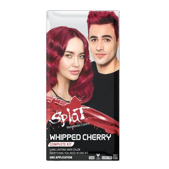 Splat Complete Semi-Permanent Hair Color Kit with Bleach, Whipped Cherry
