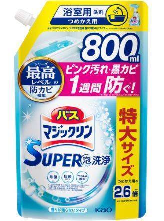 バスマジックリンＳＰ泡洗浄香残らない詰替用８００ｍＬ:4901301426543