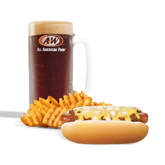 A&W Coney Cheese Dog Combo