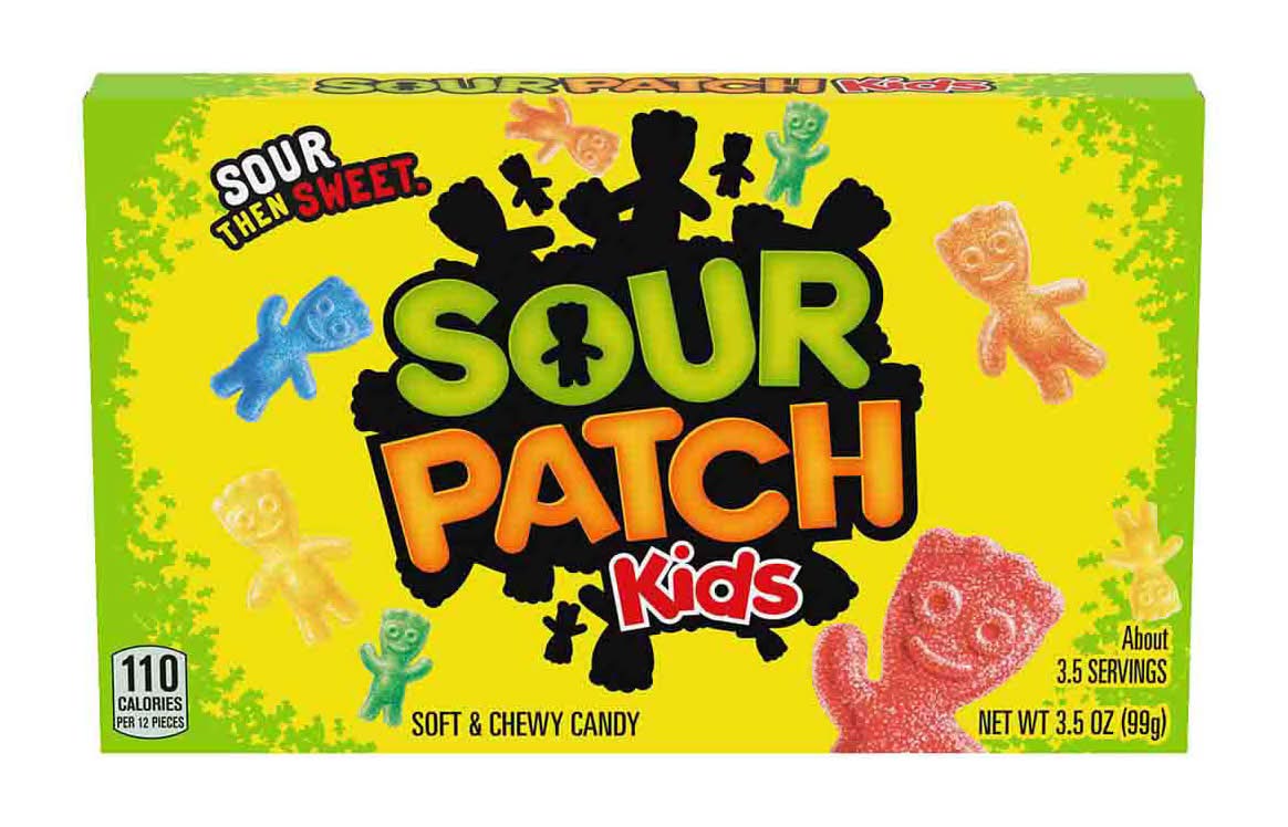 Sour Patch Kids Soft & Chewy Candy, Multicolor (3.5 oz)