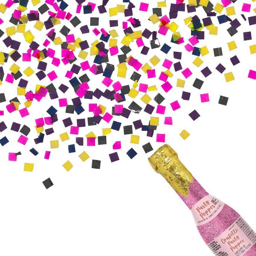 Party City Champagne Bottle Confetti Popper (unisex)