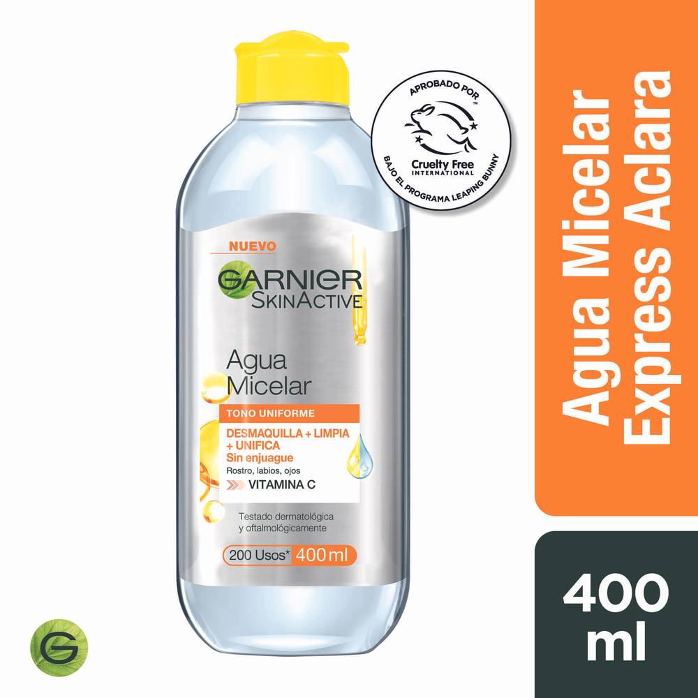 Garnier · Skinactive agua micelar express aclara (400 ml)