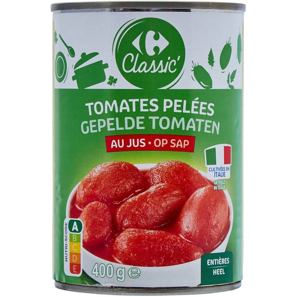 Carrefour - Tomates entières pelées au jus (240g)