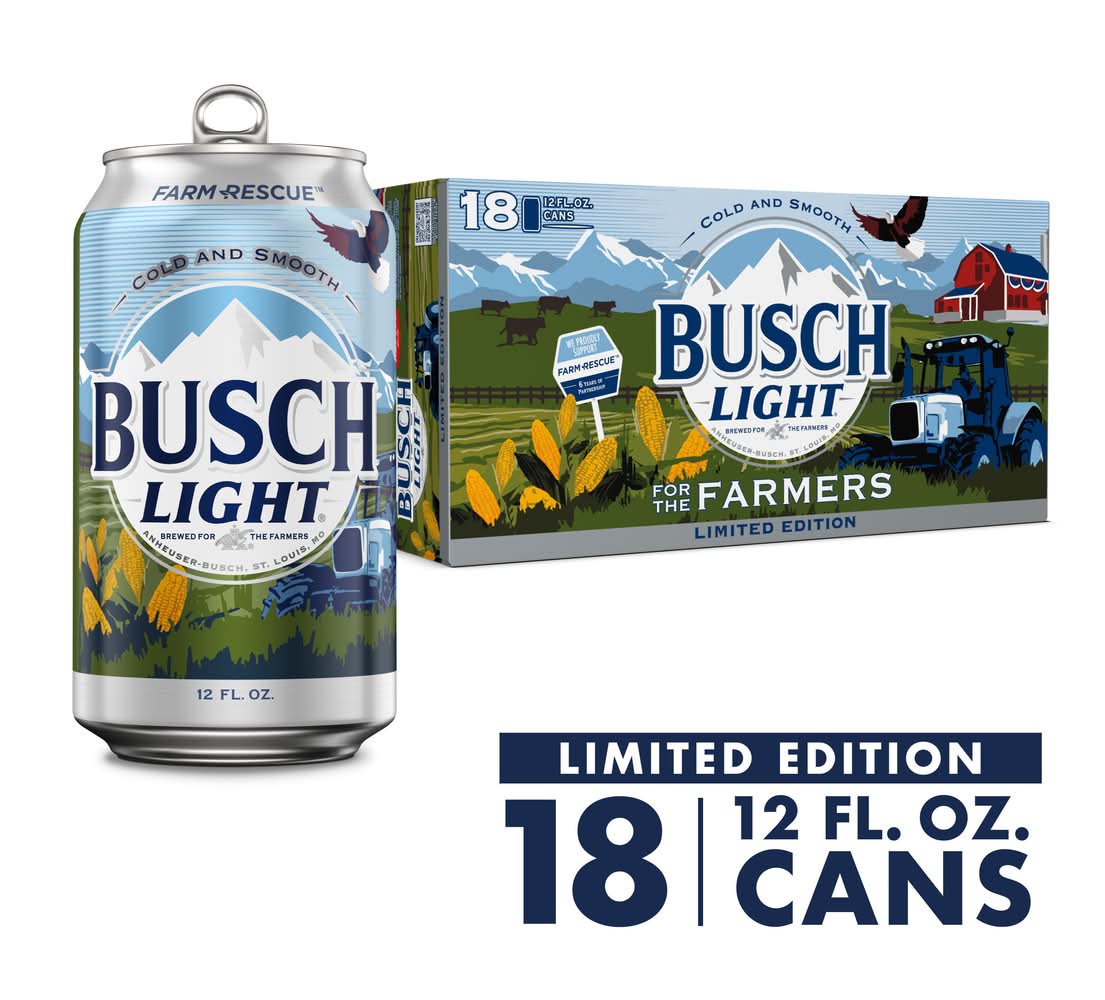 Busch Domestic Light Lager Beer (18 x 12 fl oz)