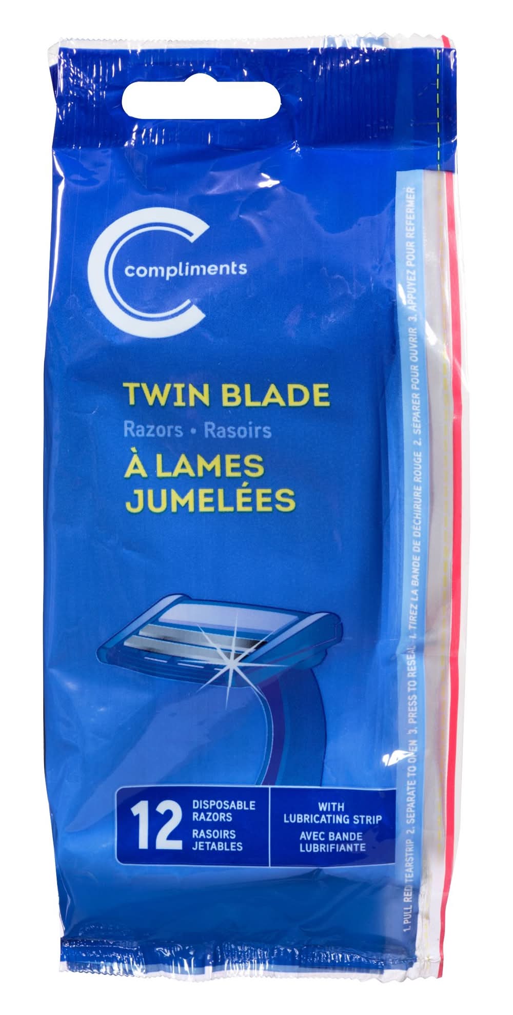 Compliments Mens Twin Blade Razors