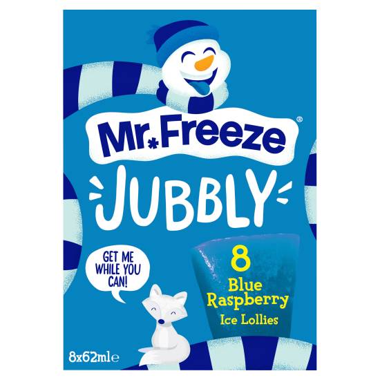 Mr. Freeze Jubbly Blue Raspberry Ice Lollies