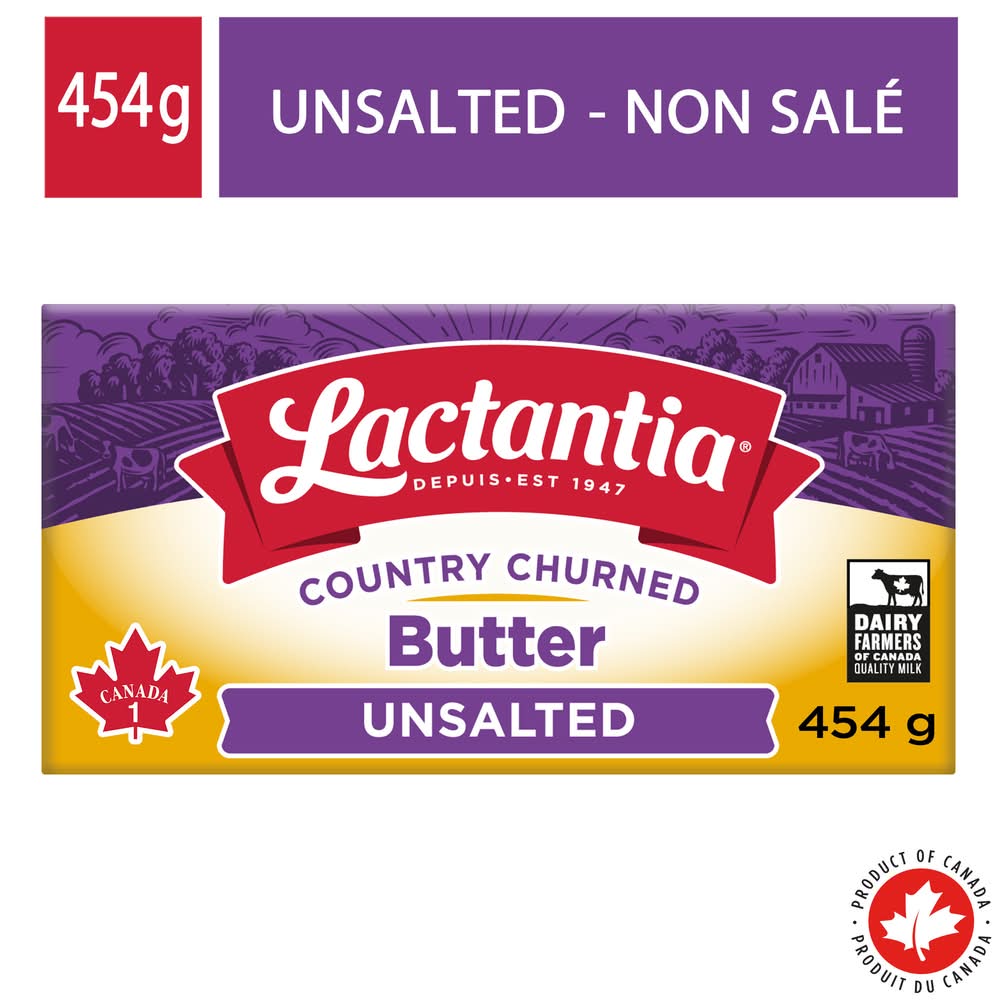 Lactantia Country Churned Unsalted Butter (454 g)
